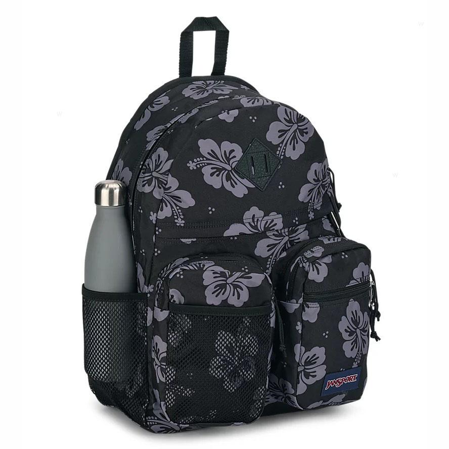 Sac à Dos Scolaire JanSport GRANBY Noir Grise | QUW-53348180